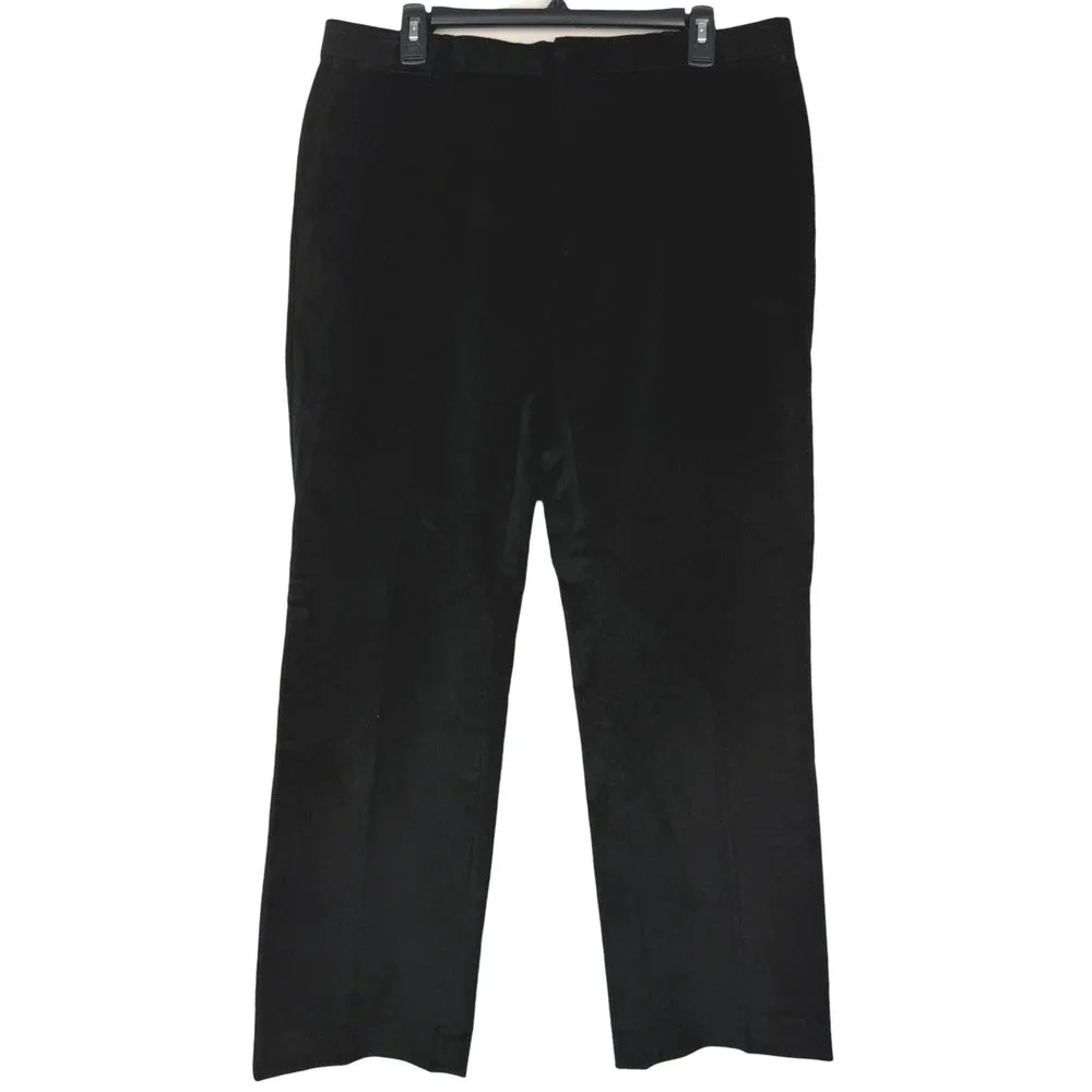 Banana Republic CORDUROY Pants Mens 34x32 Cotton Stretch Classic Fit Black